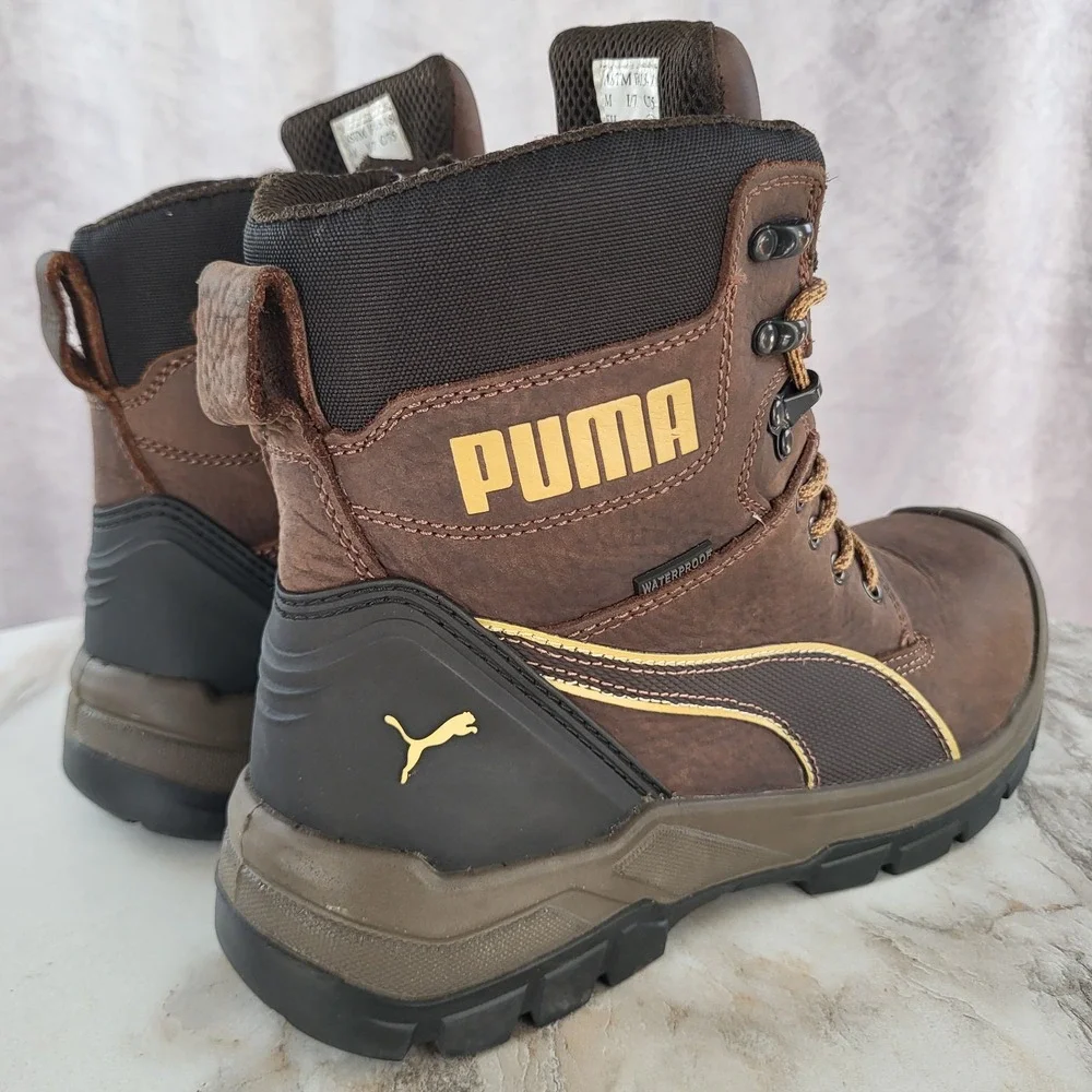Puma Safety Conquest CTX High Waterproof Boots Men's Size 12 Composite Toe